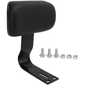 Alomejor Rear Backrest Pad, Electric Bike Rear Passenger Seat Backrest with Metal Support U Shape