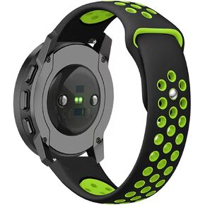 Watch strap 20mm/22mm porous breathable two-color silicone strap, soft, comfortable, waterproof and breathable, simple installation without tools, men and women in Saudi Arabia