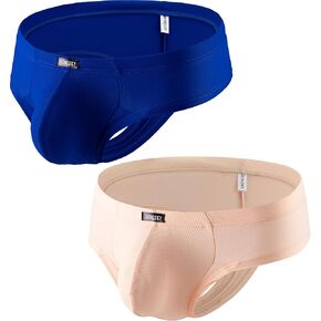 IKINGSKY Men's Soft Cheeky Boxer Briefs Lift Pouch Thong Underwear Sexy Brazilian Back Under Panties for Men in Kuwait