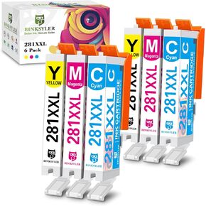 280 XXL PGBK Black Ink Cartridges, Replacement for Canon 280 XXL 280XL PGI-280 Work for Canon Pixma TR8620a TR8620 TR8520 TR8500 TR7520 TR8622a TS9120 TS9520 TS8320 TS6320 (5X PGBK) 5Pack