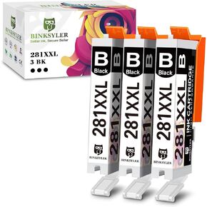 281 XXL خراطيش حبر بديلة لـ Canon CLI-281 281XXL 281 XL 281 خراطيش حبر تعمل لكانون Pixma TR7520 TR8520 TR8620 TS6120 TS6220 TS8120 TS8220 TS9120 TS9521c (2M/2C/2Y) 6 عبوات in Saudi Arabia