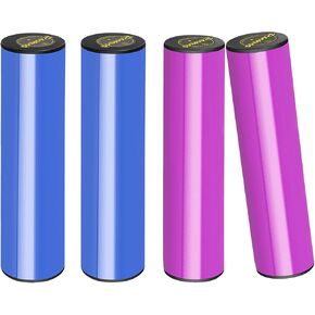 RANMING Hand Shaker Percussion,Stainless Steel Cylinder Shaker Percussion Instrument,Latin Shaker Percussion for Studio,Band, Drummers.(Purple)
