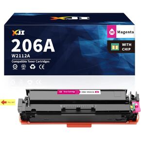 خرطوشة حبر XJI 206A (مع رقاقة) W2113A أرجوانية بديلة لحبر HP 206 A X 206X، لطابعة Color Laser Jet Pro M255 M255dw M255nw MFP M282nw M283 M283cdw M283fdw in Kuwait
