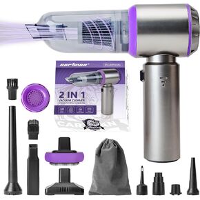 CARTMAN Cordless Handheld Vacuum, 18KPa Powerful, 35 Mins Runtime, Brushless Motor Air Duster with 3 Gear, Multi-Nozzles for Car, Home, Office, Pet
