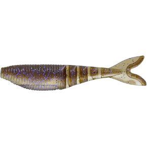 GARY YAMAMOTO Zako 4' Multi-Use Soft Plastic Fishing Angling Swimbait Lure Designed to Mimic Bluegill or Shad - 6 Pack, Electric Shad