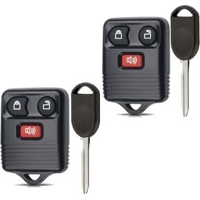 TAIME Keyless Entry Car Key Fob Replacement for Ford, Lincoln, Mercury, Mazda F150 F250 F350 Escape Expedition Explorer Ranger Set of 2