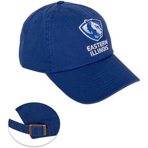 Desert Cactus Eastern Illinois University Baseball Hat EIU Panthers Brimmed Embroirderd Hats Cap Adjustable Cloth Strap Adult (Style B) Blue