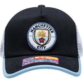 Manchester City 'Strike' Trucker Snapback Adjustable Soccer Hat (Multi Color)