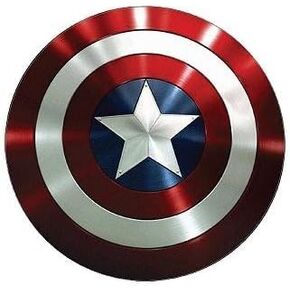 AJ's Signs and Apparel capt America Civil War Shield #2 Vinyl Sticker Decal Cars Trucks Vans Walls Laptop