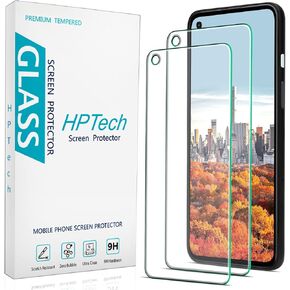 HPTech (2 Pack) Designed for Google Pixel 4a (Not Fit for 4a 5G) Tempered Glass Screen Protector, Anti Scratch, Easy to Install, Bubble Free