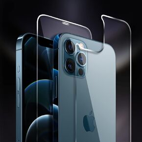 Back Screen Protector for iPhone 12 Pro [2-Pack], Rear Tempered Glass [Haptic Touch] Temper Film Premium HD Clarity Anti-Fingerprint/Scratch Compatible with iPhone 12 Pro (6.1 inch)