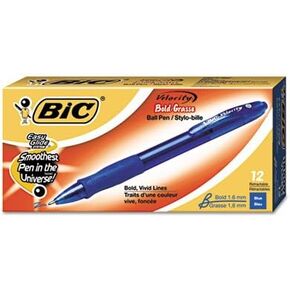 Velocity Ballpoint Retractable Pen, Blue Ink, 1.6mm, Bold, Dozen, Sold as 2 Dozen