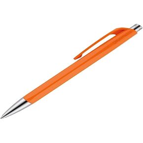 Caran Dache Ballpoint Pen, orange, with SwissRide blue medium cartridge