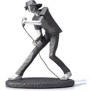 HAUCOZE Music Decor Figurine Home Gifts Modern Sculpture Statue Table Centerpiece Crafts Polyresin Piano Arts 8.5inch