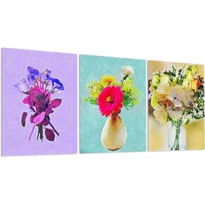 Acoustic Wall Art Acoustic Panels Soundproof Wall Panels, 3 Piece Sound Absorbing Panels, Decorative Acoustical Wall Panels, Acoustic Treatment for Recording Studio (12x16inch*3pcs, Abstract)