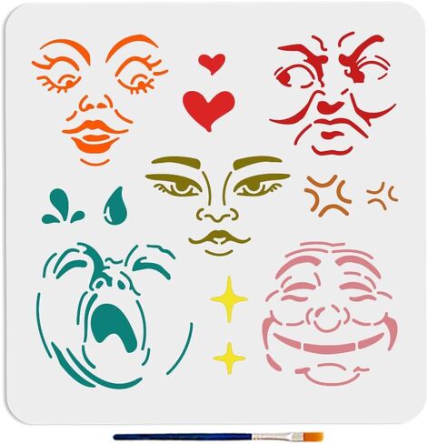 MAYJOYDIY Ballet Stencil 11.7×8.3inch Large Ballet Dancers Stencils Elegant Ballerina Stencil Template with Paint Brush for Art Crafts Furniture Canvas Wall Wood Home Decorations in Saudi Arabia