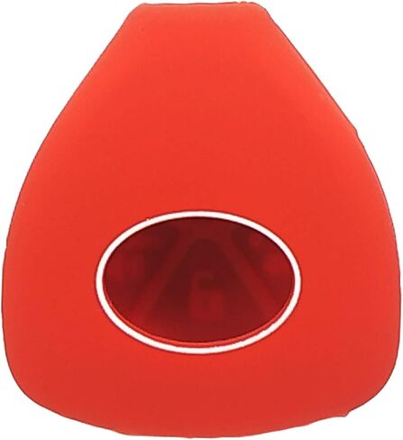 XUHANG Sillicone key fob غطاء مفتاح جلدي للدخول بدون مفتاح حافظة حماية عن بعد لسيارة TOYOTA Camry Avalon Matrix Corolla Land Cruiser 4 أزرار مفتاح التحكم عن بعد الذكي باللون الأحمر in Kuwait