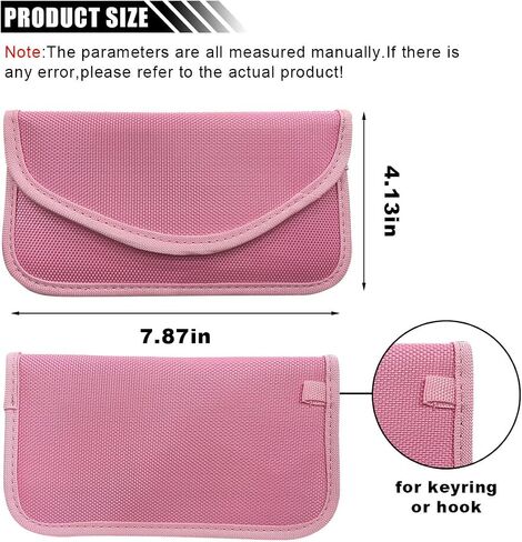 2PCS Faraday Signal Blocking Bag, Key Fob Protector, RFID Faraday Pouch Cage Box Wallet Case for Cell Phone Privacy Protection, Anti-Hacking RFID Card Protector Signal Shielding (Black) in Saudi Arabia