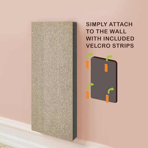 Way Basics Premium Wall Mount Scratch Pad Cat Scratcher with Silvervine Catnip - zBoard Lasts 2X Longer in Saudi Arabia