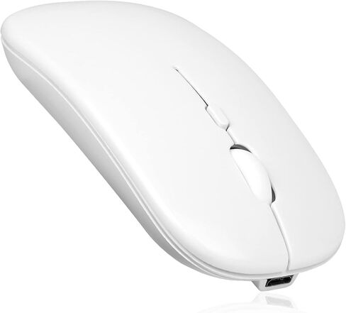 UrbanX 2.4GHz & Bluetooth Mouse, Rechargeable Wireless Mouse for Samsung Galaxy Tab A7 10.4 (2020) Bluetooth Wireless Mouse for Laptop/PC/Mac/iPad pro/Computer/Tablet/Android - Black in Saudi Arabia