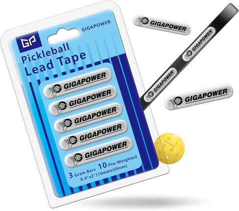 Pickleball Lead Tape, 3g Weighted Lead Tape Strips, High Adhesive Edge Guard Bars for Pickleball Paddles & Rackets, Customize Paddle Weight for Increase Control & Power in Saudi Arabia