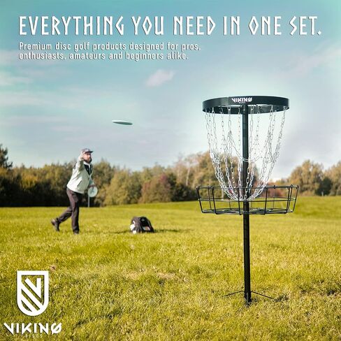 Viking Discs Starter Disc Golf Set - 3 Frisbee Discs for Any Distance, PDGA Approved - Putter, Mid-Range, Driver - Frisbee Golf Discs Set for Beginners and Professionals in Saudi Arabia