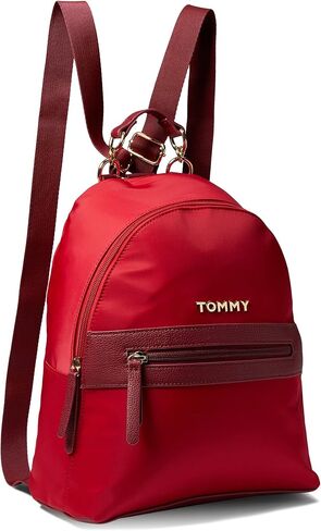 حقيبة ظهر Tommy Hilfiger Kendall II متوسطة القبة من النايلون الناعم Tommy Navy مقاس واحد in Saudi Arabia