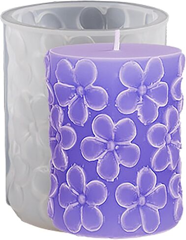 Silicone Bottle Cylinder Mold - Cup Silicone Resin Casting Molds for Candle & Resin & Soap Craft Supplies in Kuwait