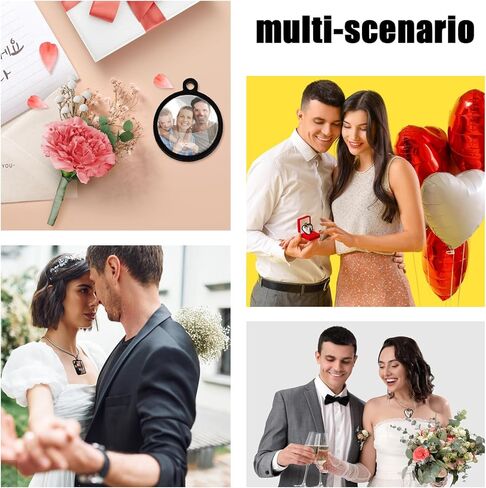 1 قطعة صواني قلادة الراتنج قوالب السيليكون مع 8 قطعة القباب الزجاجية المستديرة الفراغات الصغيرة إطار الصورة قلادة صواني قوالب راتنجات الايبوكسي DIY بها بنفسك الفن الحرفية مجوهرات قلادة المفاتيح صنع الديكور in Kuwait