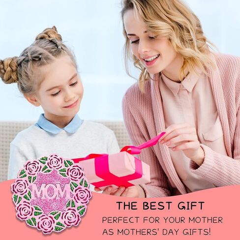 قالب راتنج كوستر روز، قوالب كوستر سيليكون للأم من راتنجات الإيبوكسي، قوالب صب راتنج كوستر لامعة مقاس 6 بوصات لهدايا عيد الأم، ديكور المنزل in Kuwait