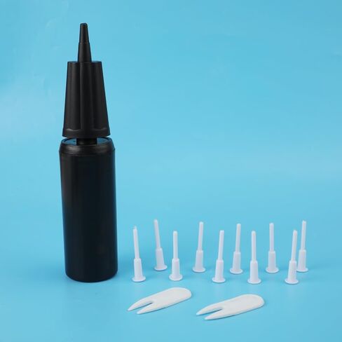 Exercise Ball Pump Kits, Hand Air Pump for Inflatables Ball with 10pcs Long Plugs & 2pcs Plug Pullers Yoga Ball Pump in Saudi Arabia