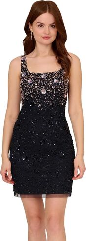 Adrianna Papell Women's Petite Beaded Tank Dress in Saudi Arabia