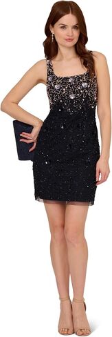 Adrianna Papell Women's Petite Beaded Tank Dress in Saudi Arabia