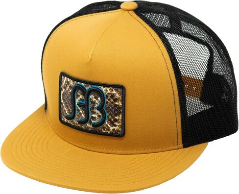 Red Dirt Hat Company Anderson Bean Adjustable Snapback Hat (US, Alpha, One Size, Gold/Black) in Saudi Arabia