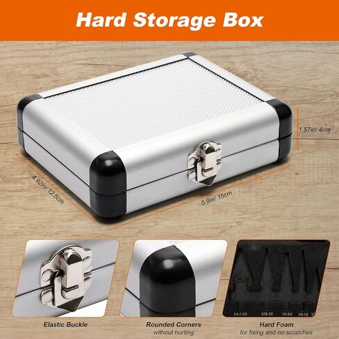 مجموعة لقم مثقاب مكونة من 5+1 قطعة، لقم خطوة فولاذية عالية السرعة مع ثقب مركزي تلقائي/علبة من الألومنيوم، مجموعة لقم ثقب مخروطية من التيتانيوم مقاس 50 لثقوب الحفر in Kuwait