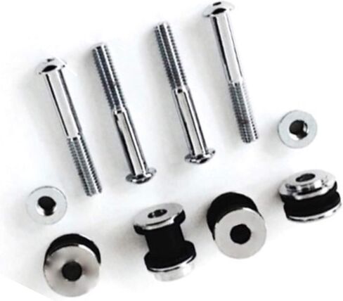 مجموعة أدوات الإرساء من الكروم لـ Harley Davidson Sportster IRON LOW FORTY EIGHT SUPERLOW لوحات جانبية قابلة للفصل ومسند ظهر سريع التحرير ورف منفرد قابل للفصل XL 1200 883 2004-2020 المرجع 53529-04 in Kuwait