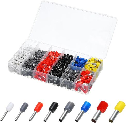 MECCANIXITY 1800Pcs Wire End Ferrules for Electrical Wire Connectors Home Repair Ferrule Crimping Tool Kit in Saudi Arabia
