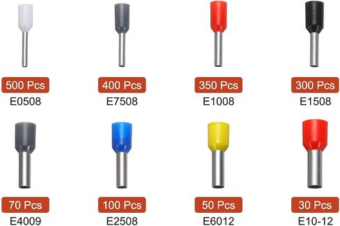 MECCANIXITY 1800Pcs Wire End Ferrules for Electrical Wire Connectors Home Repair Ferrule Crimping Tool Kit in Saudi Arabia