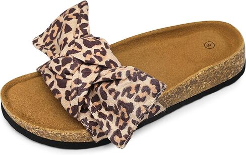 HOMEHOT Womens Cork Footbed Slides Sandals with Arch Support Casual Flat Slippers in Saudi Arabia