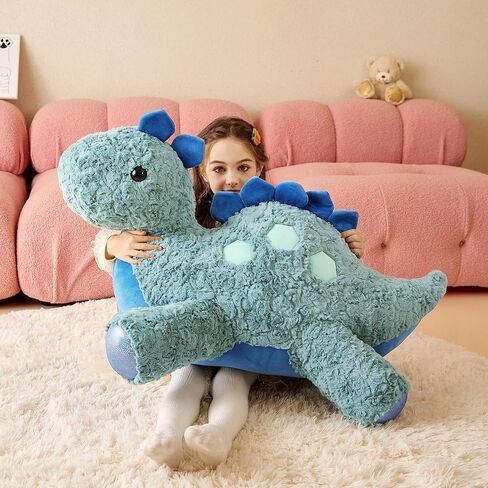 Giant Stegosaurus Stuffed Animal Plush Soft Toy,30" Large Dinosaur Toys Jumbo Cute Big Size Huge Plushy Fat Plushie,Birthday Gifts for Kid in Saudi Arabia