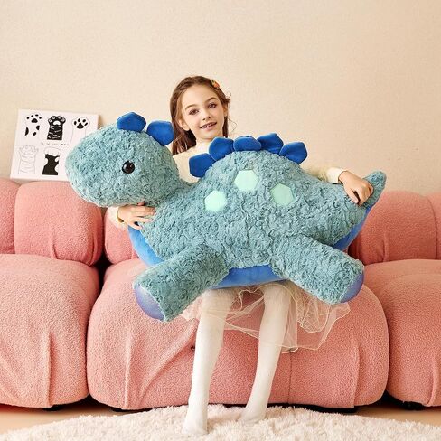 Giant Stegosaurus Stuffed Animal Plush Soft Toy,30" Large Dinosaur Toys Jumbo Cute Big Size Huge Plushy Fat Plushie,Birthday Gifts for Kid in Saudi Arabia
