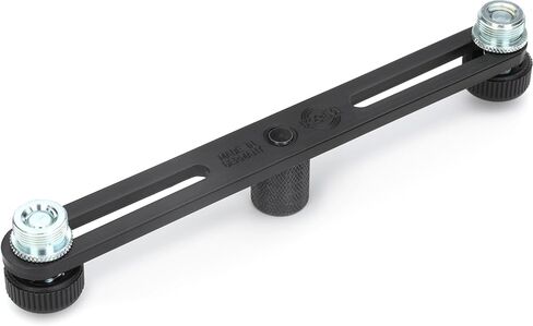 K&M König & Meyer 23600.500.55 حامل ميكروفون على شكل شريط يصل إلى أربعة ميكروفونات أو أذرع بوم | ⅝" موصل ملولب | يدور 360 درجة | قطعة واحدة بالكامل | هيكل فولاذي مصنوع في ألمانيا باللون الأسود in Kuwait