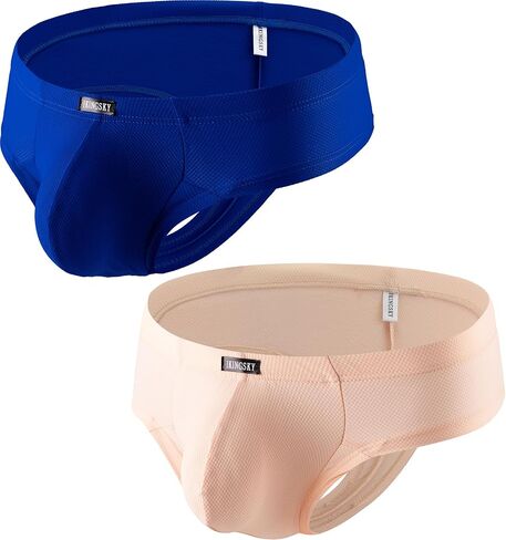 IKINGSKY Men's Soft Cheeky Boxer Briefs Lift Pouch Thong Underwear Sexy Brazilian Back Under Panties for Men in Kuwait