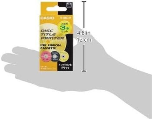 Casio disc title printer ink ribbon TR-18BK-3P Black 3 pieces in Saudi Arabia
