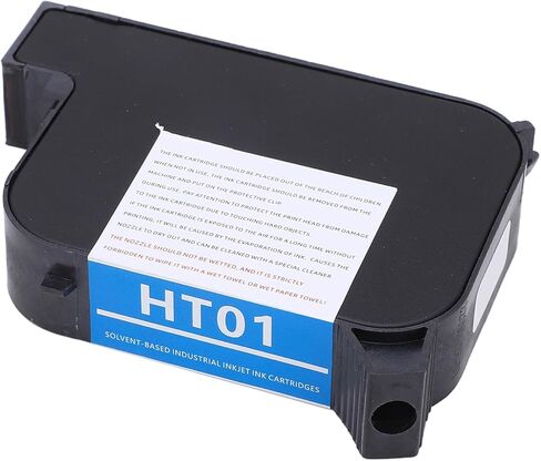 HT01 42ML Handheld Printer Ink Cartridge, Rapid Drying Inkjet Printer Cartridge Replacement 12.7mm (Black) in Saudi Arabia