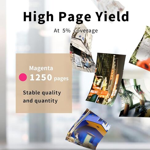 خرطوشة حبر XJI 206A (مع رقاقة) W2113A أرجوانية بديلة لحبر HP 206 A X 206X، لطابعة Color Laser Jet Pro M255 M255dw M255nw MFP M282nw M283 M283cdw M283fdw in Kuwait