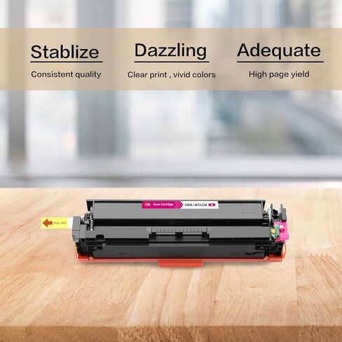 خرطوشة حبر XJI 206A (مع رقاقة) W2113A أرجوانية بديلة لحبر HP 206 A X 206X، لطابعة Color Laser Jet Pro M255 M255dw M255nw MFP M282nw M283 M283cdw M283fdw in Kuwait