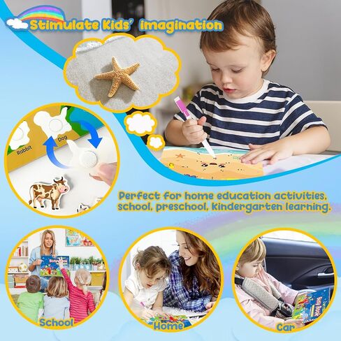 كتاب TEUVO Montessori المشغول للأطفال الصغار 1-3 2-4 3-5، أنشطة التعلم في مرحلة ما قبل المدرسة، كتب التلوين مع موضوعات، ألعاب السفر والتعليم، التوحد، التعلم الحسي، هدايا عيد الميلاد للأولاد والبنات in Kuwait