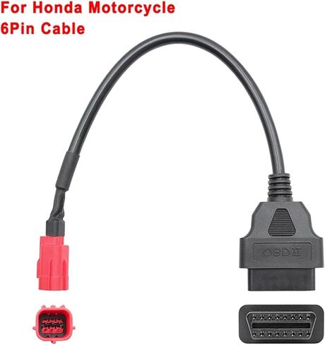 كابل دراجة نارية JUTA Obd لكابل تشخيص محول Honda 6 Pin - 6Pin إلى Obd2 16Pin in Kuwait