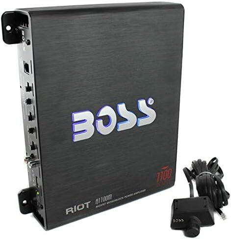 BOSS AUDIO Riot R1100M 1100W Mono Car Amplifier + R1004 4 Channel Audio Amp in Saudi Arabia
